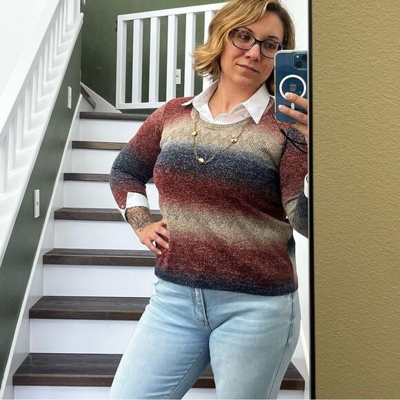 Vintage Alfred Dunner Collared Sweater Sz PM - Picture 7 of 8